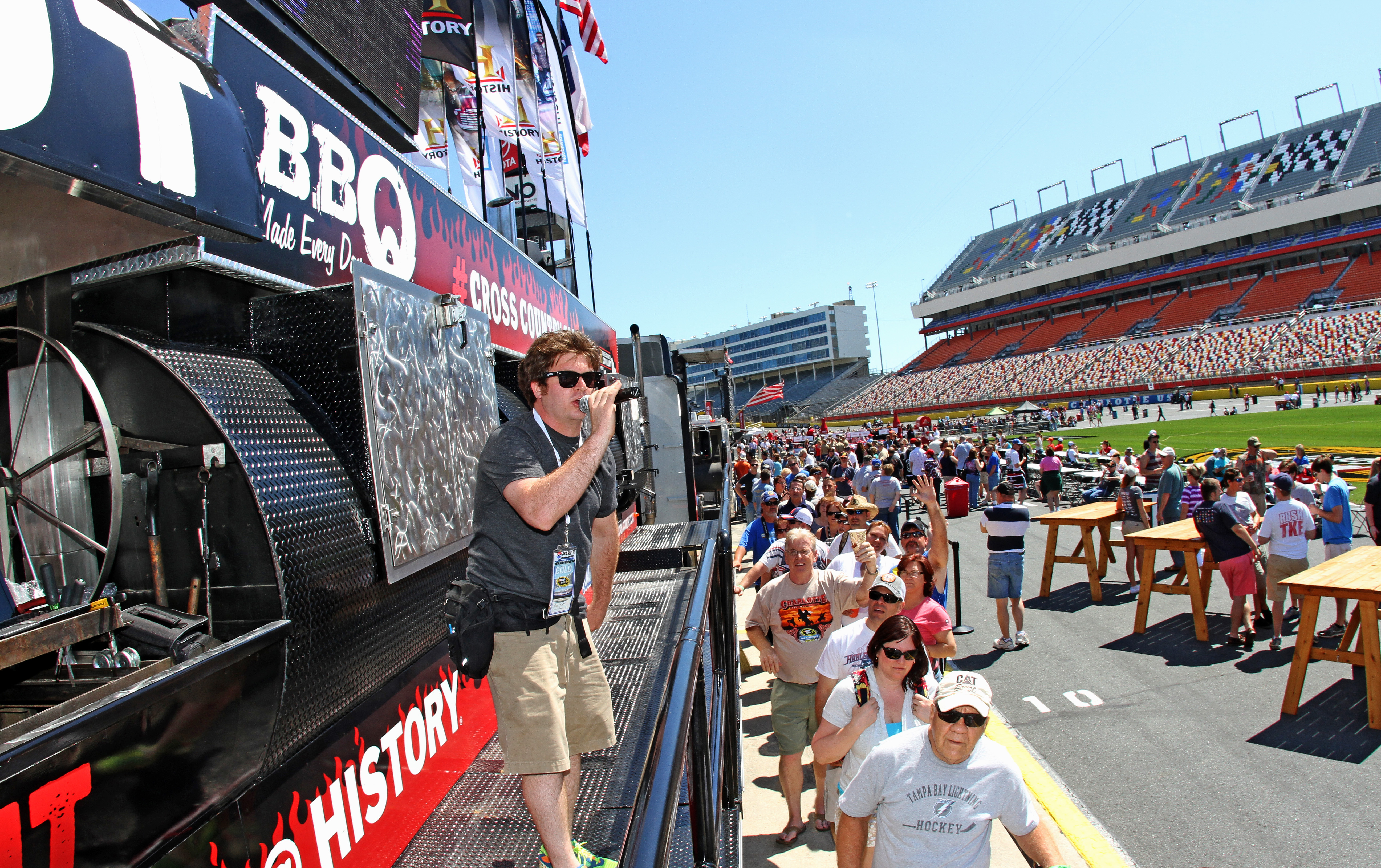 24 May 2013--during the Coca-Cola Family Track Walk at the Charlotte Motor Speedway in Concord, NC.(HHP/Alan Marler)