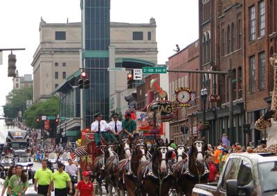 Clydesdales parade Nashville