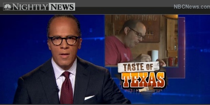 NBC Nightly News Article - Taste of Texas BBQ